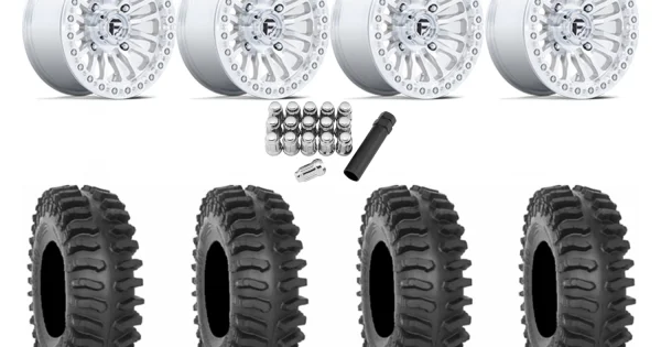 System 3 XT400 33x10-15 Tires on Fuel Rincon Machined Beadlock Wheels